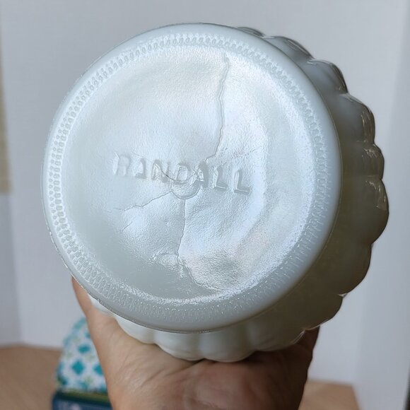 Vintage Randall Milk Glass planter vase Mid-Century Modern - Picture 6 of 6